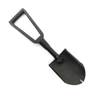 US Army Style Black Folding Shovel and Cover