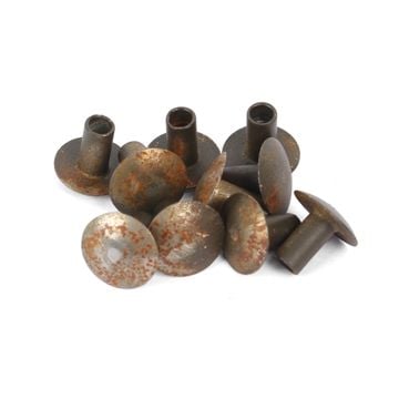 US M1 Helmet Semi-Tubular Steel Rivets - Set of 10 Thumbnail
