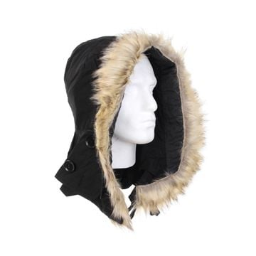 US M51 Parka Hood with Faux Fur - Black Thumbnail