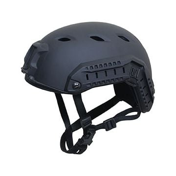 Black US Paratrooper Helmet with Rail Thumbnail