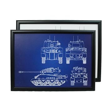US M4 Sherman Tank Framed Patent Print Thumbnail