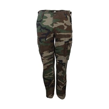 US Womens BDU Woodland Camo Trousers Thumbail