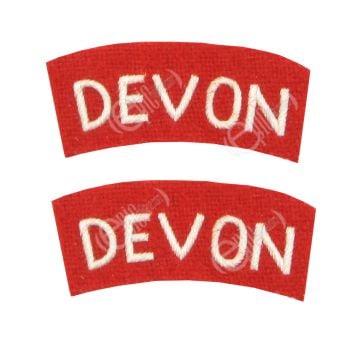 Devon Regiment Shoulder Titles