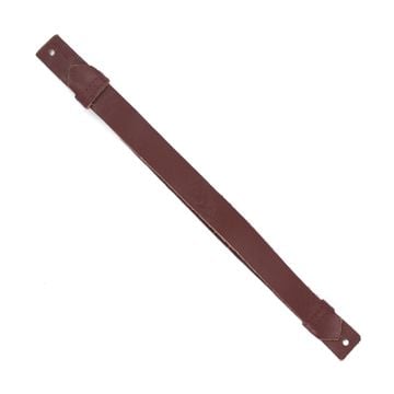 WW2 American Officers Visor Cap Brown Leather Chin Straps Thumbnail