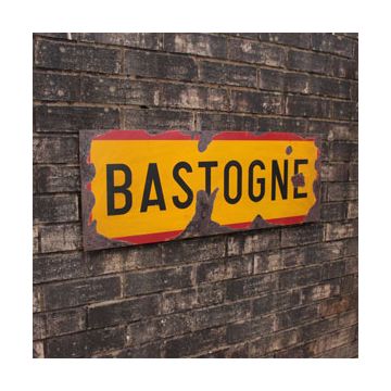 WW2 Bastogne Road Sign - Thumbnail