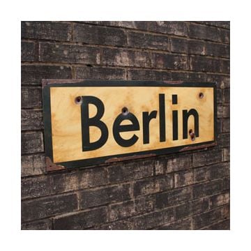 WW2 Berlin Road Sign - Thumbnail