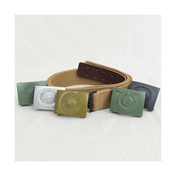 WW2 German DAK Webbing Belt and Buckle Thumbnail