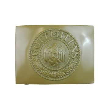 WW2 German Army EM Buckle - Tan - Thumbnail