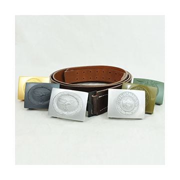 WW2 German Brown Leather Belt and Buckle Thumbnail