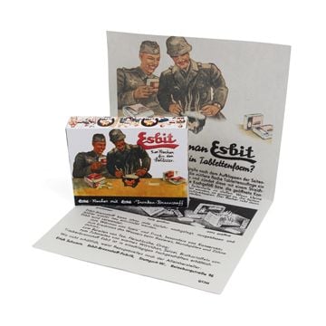 WW2 German Esbit Box and Instructions