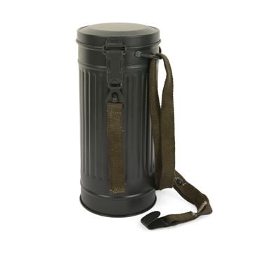 This view shows the WW2 German Gas Mask Canister. Thumbnail.