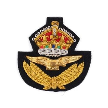 WW2 RAF Peak Cap Badge - Kings Crown Thumbnail