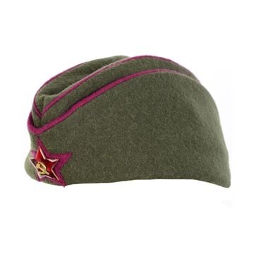 WW2 Russian Officers Pilotka Cap Thumbnail