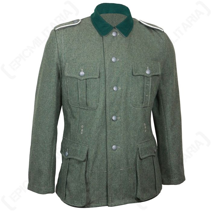 German Army M36 Field Grey Wool Tunic WW2 Repro Uniform Jacket Military New