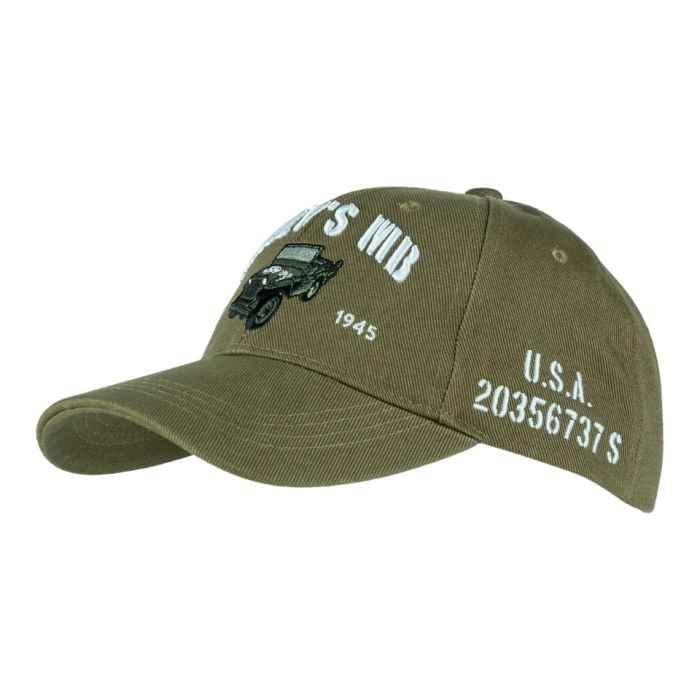 This view shows the front of the US Willy's Jeep Baseball Cap