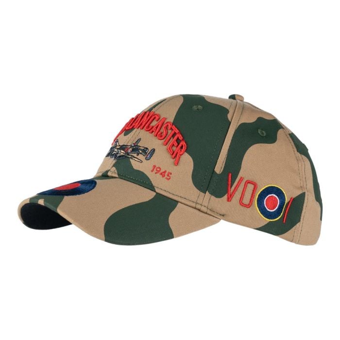 This view shows the front of the British Avro Lancaster Baseball Cap