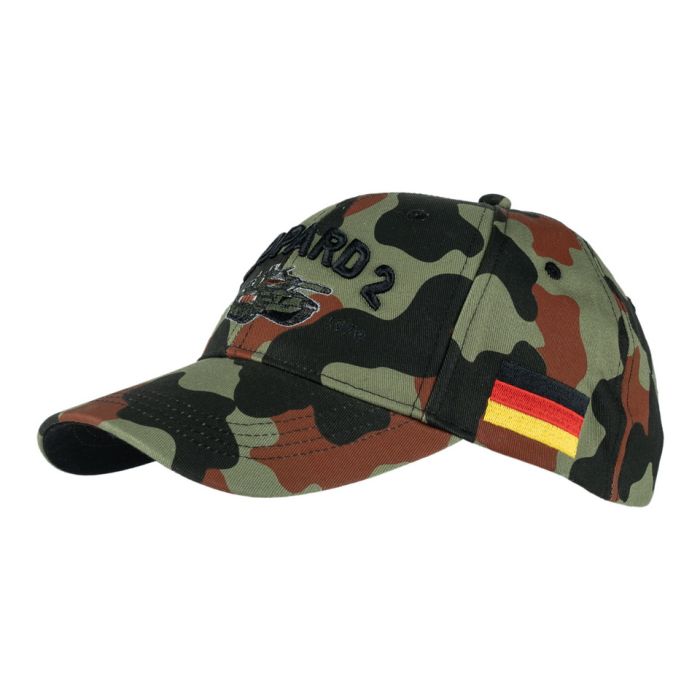 This view shows the front of the German Leopard 2 Tank Baseball Cap