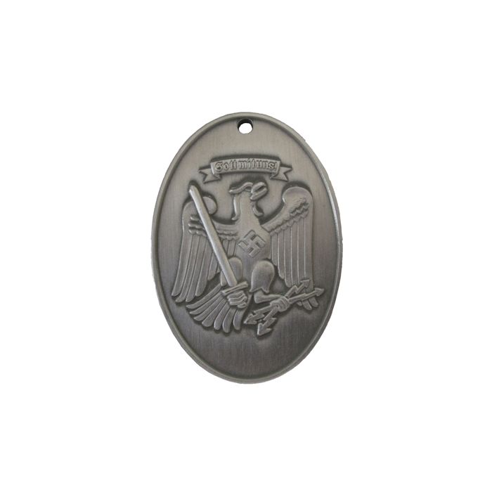 WW2 Prussian State Police Warrant/ID Tag - Silver