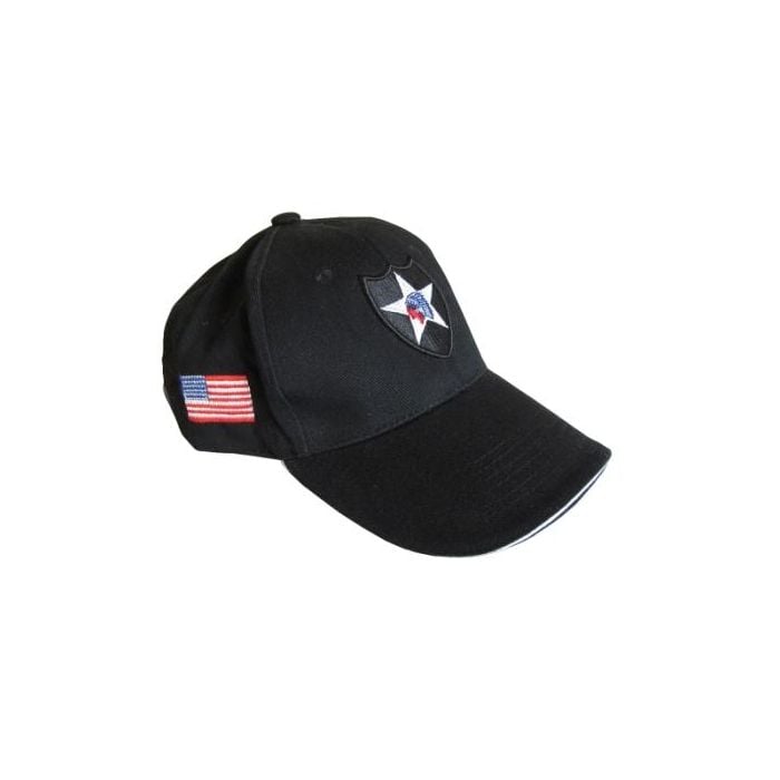 Black US 2nd Infantry Baseball Cap