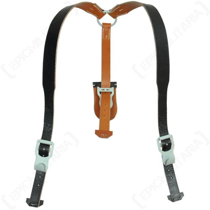 This view shows the front of the German Y Strap - Fallschirmjager