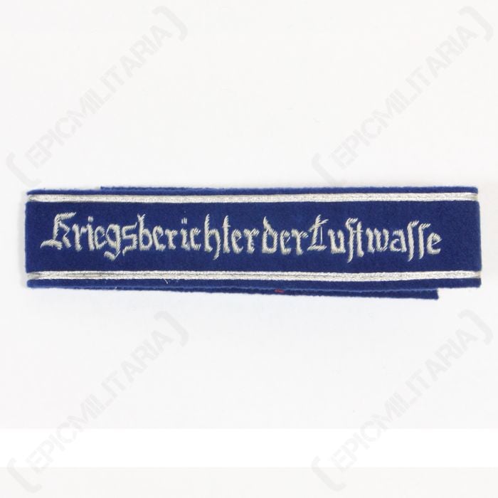 Kriegsberichter der Luftwaffe Cuff Title