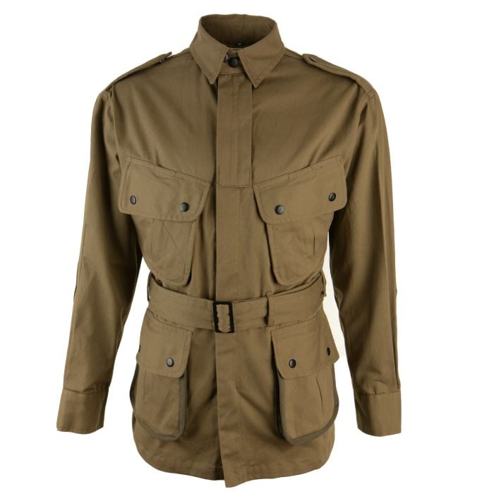 WW2 US Airborne M1942 Jump Suit Jacket main image with belt shut