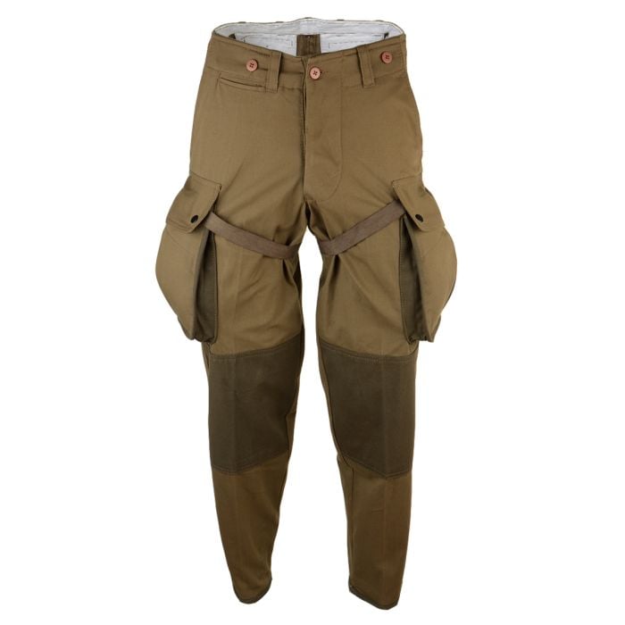WW2 US Airborne M1942 Jump Suit Trousers main image with legs ties
