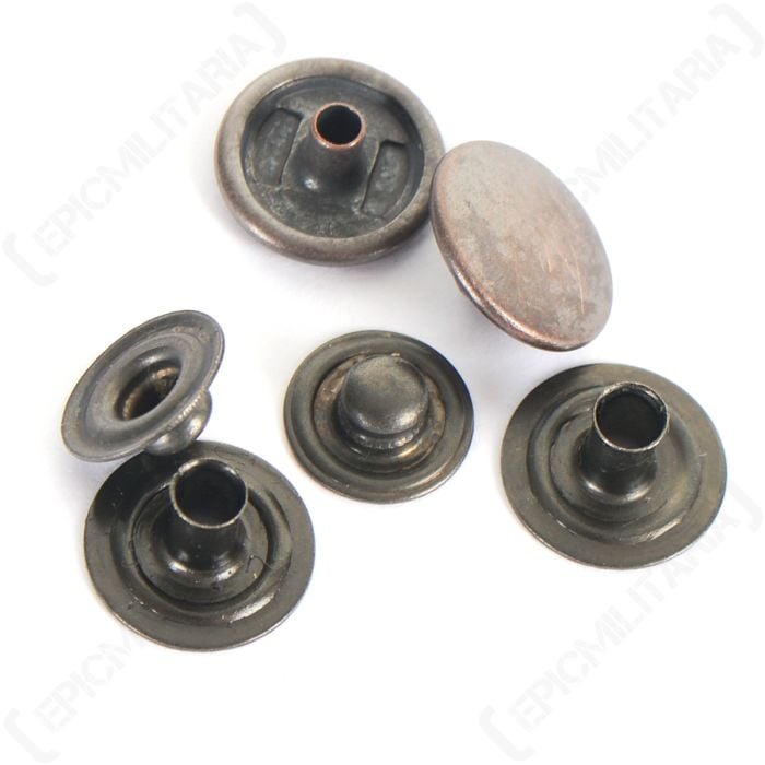 3 undone metal garter studs