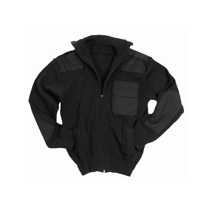 Black Army Style Cardigan