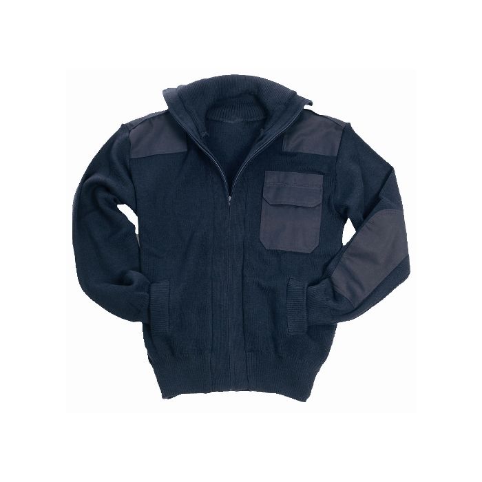 Navy Blue Army Style Cardigan