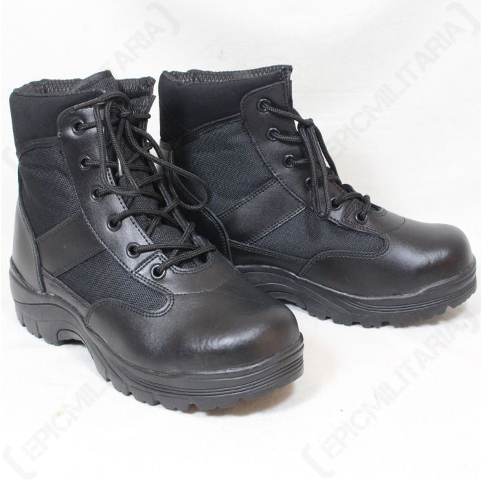 black security work boots