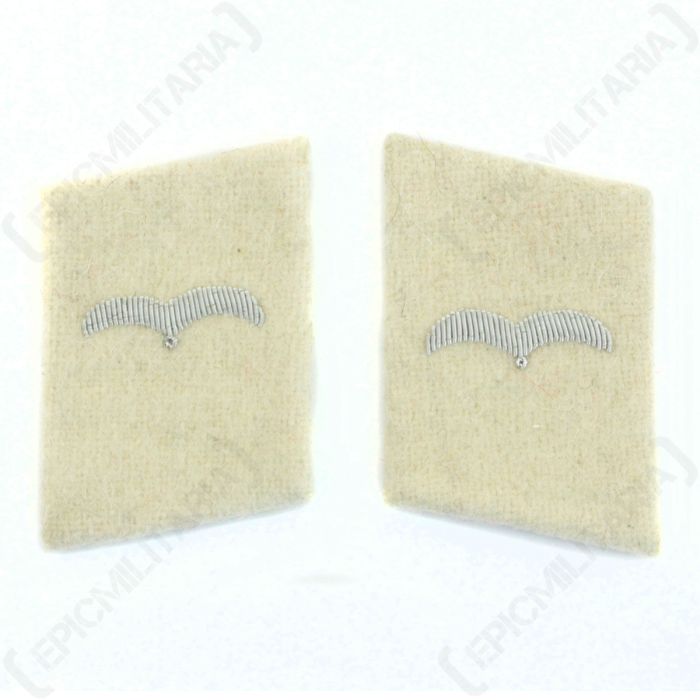Luftwaffe HG Division Flieger Collar Tabs - White