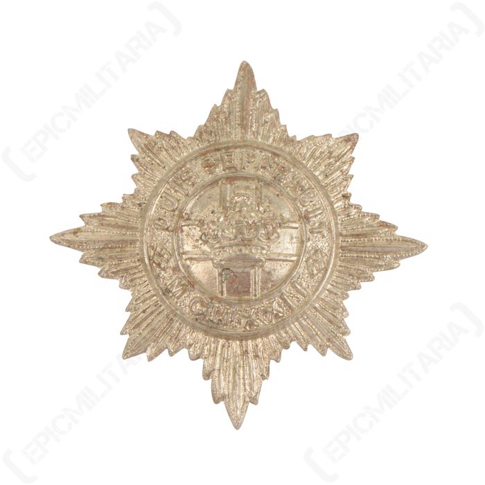 Front of star shaped British 4th/7th Royal Dragoon Guards Regiment Cap Badge