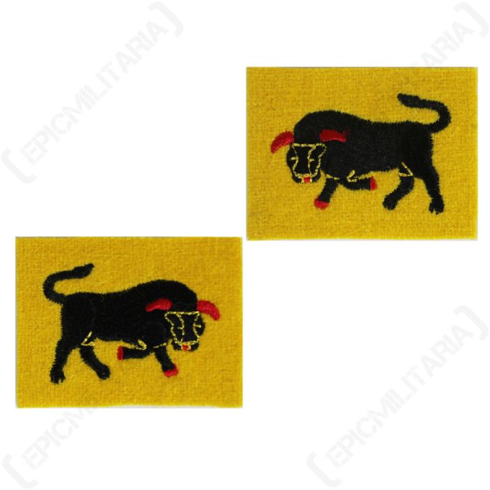 British 11th Armoured Infantry Division Patches