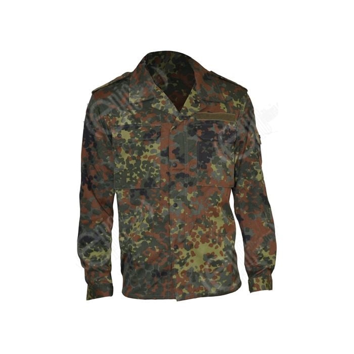 Front view of German Flecktarn Field Shirt