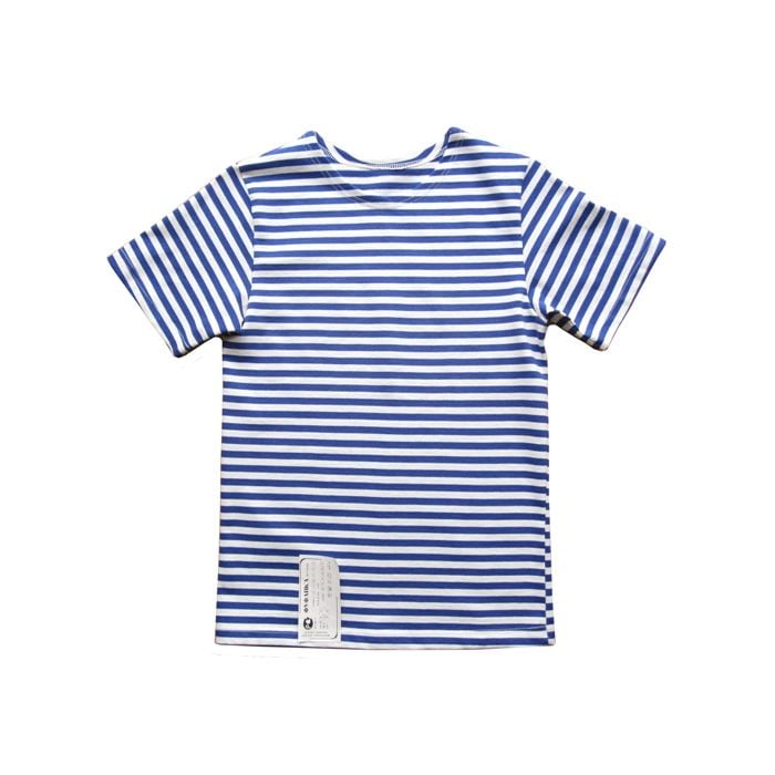 Genuine Russian KIDS Light Blue Short Sleeved Striped T-Shirt