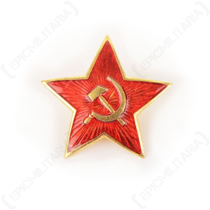 Soviet Red Star Pin Badge - Large