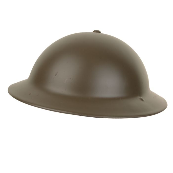 This view shows the Original British MKII Brodie Helmet
