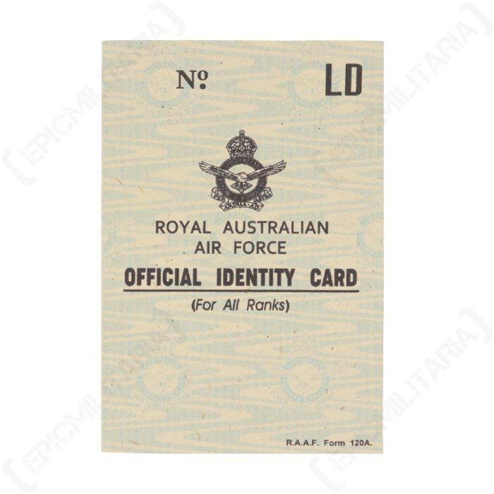 Front of off white card with black text