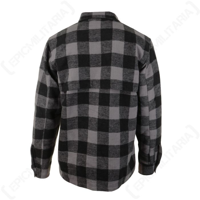 Lumberjack Flannel Shirt - Grey - Epic Militaria