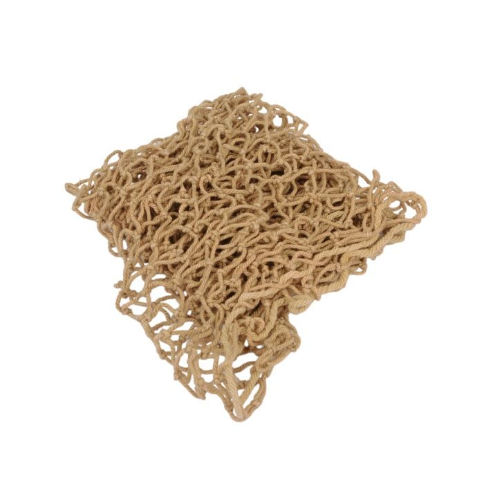 This view shows the front of the US Helmet Net - Khaki