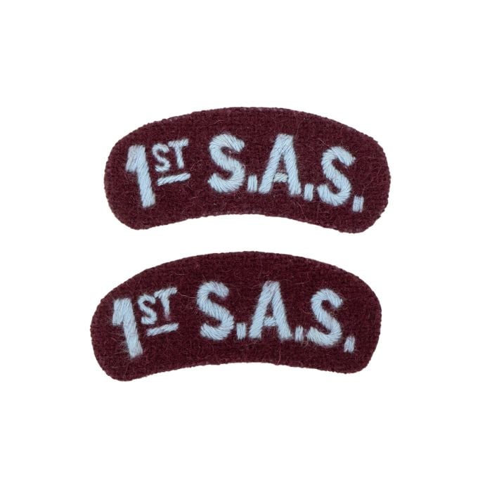 A pair of WW2 1st SAS Shoulder Titles