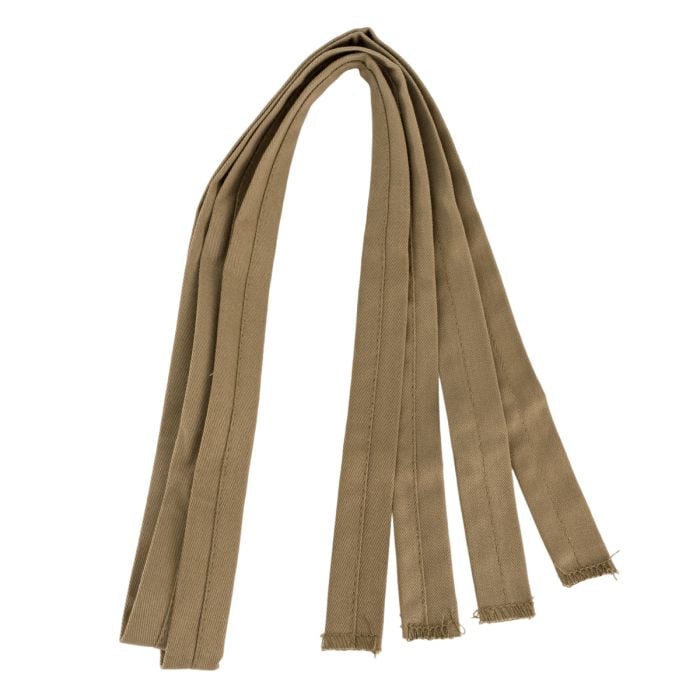 This view shows the straps complete.