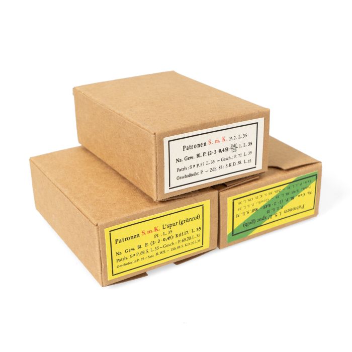 This view shows the front of the ammo boxes.