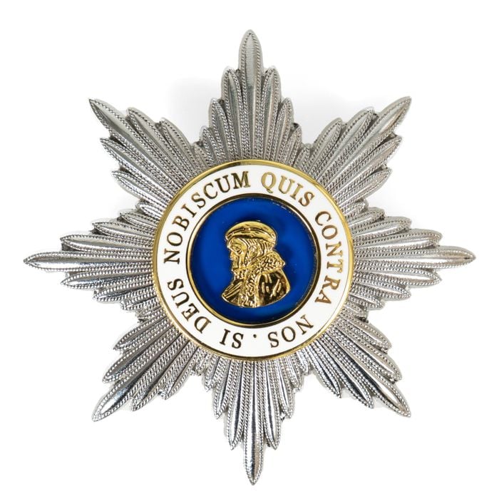 This view shows the front of the medal.