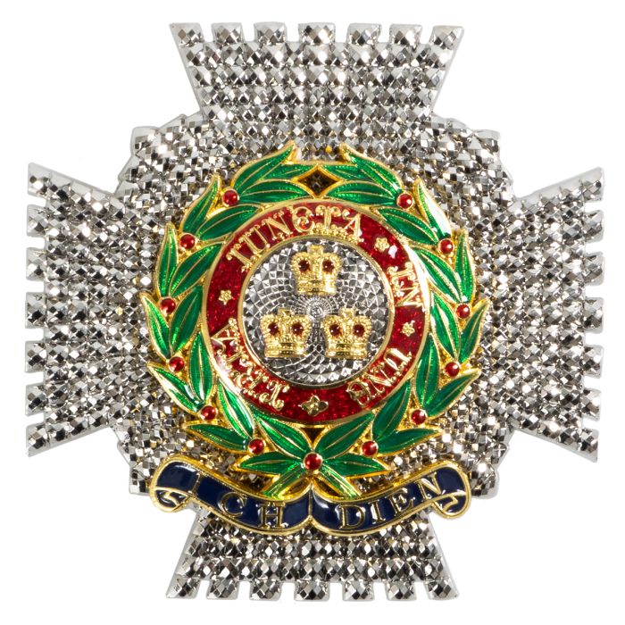 Front view of a Breast Star of the Order of the Bath Commander.