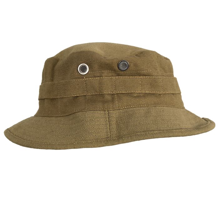This view shows the side of the bucket hat.