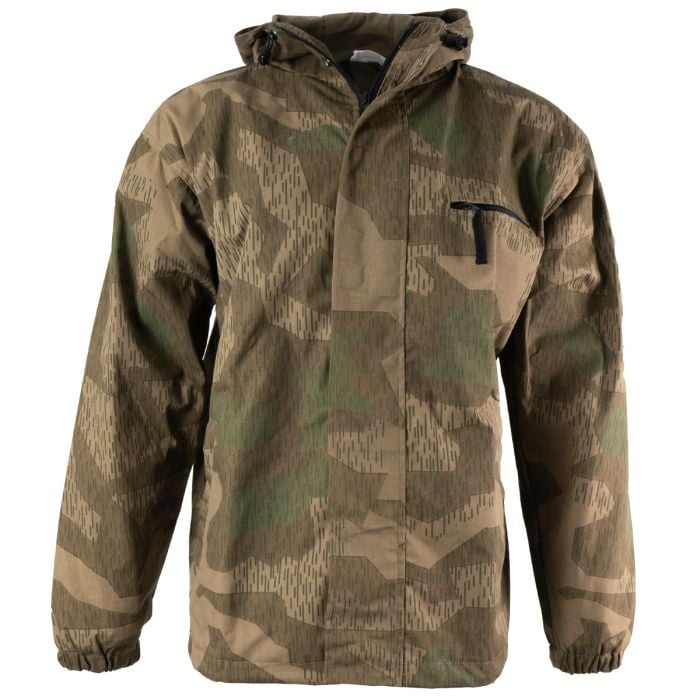 Cotton Lined Full Zip Anorak - Splinter Camo. Front view.
