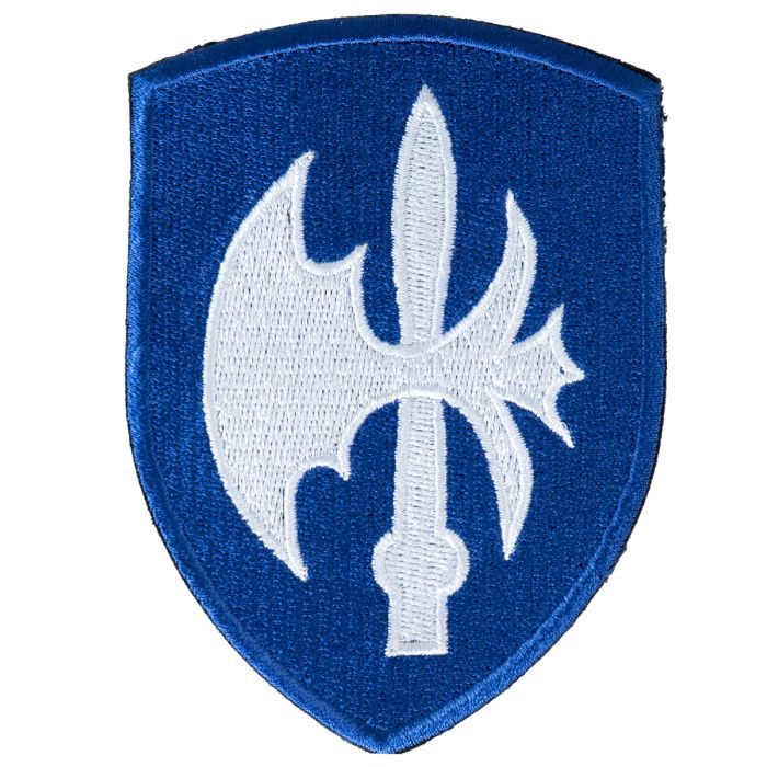 This view shows the front of the divisional patch.
