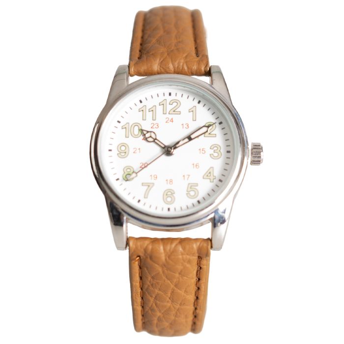 This view shows the front of the watch.
